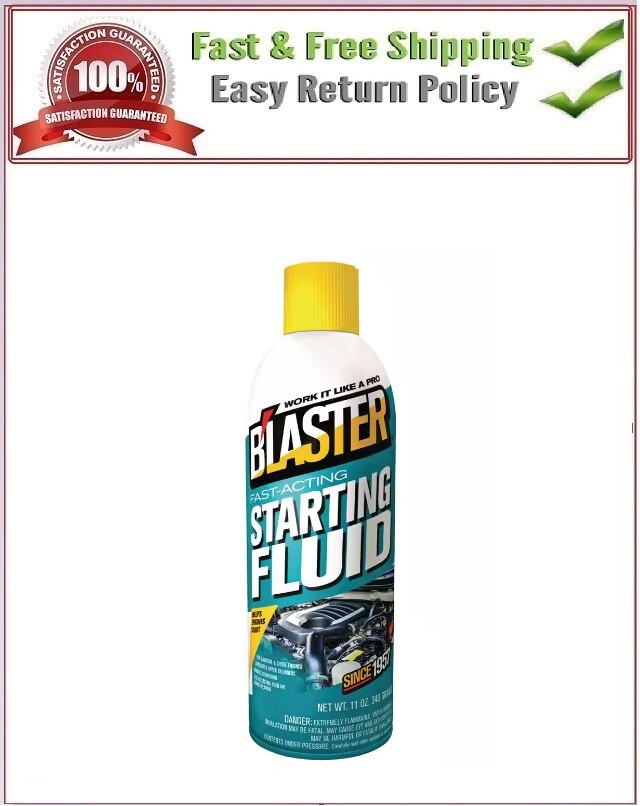 Blaster Fluid 11 Oz. Fast-Acting Engine Starting Spray Choose Pk