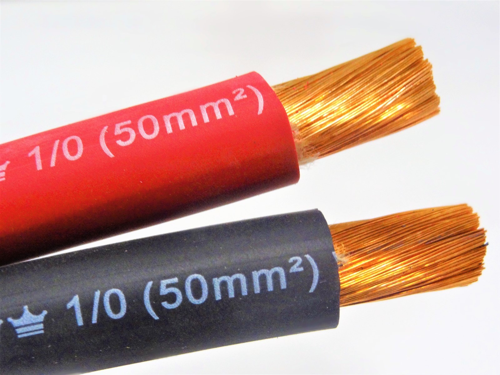 EXCELENE 1/0 AWG Welding Lead Cable Copper Wire MADE IN USA Black & Red