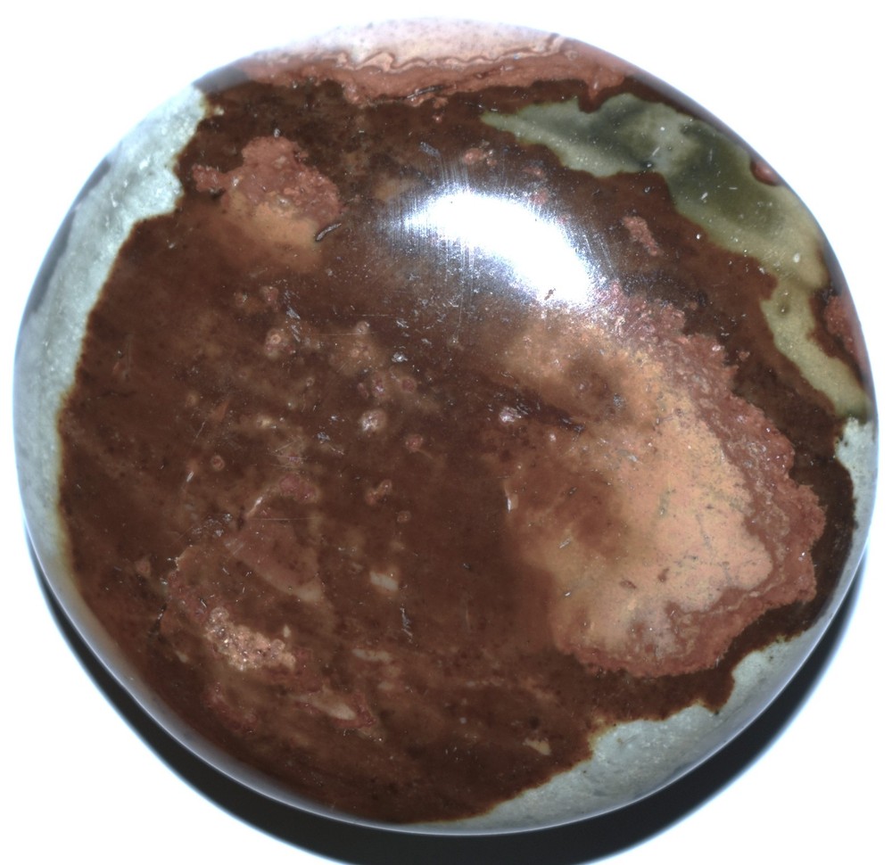 Pretty Polychrome Jasper Palm Stone 2.32"/96 Grams