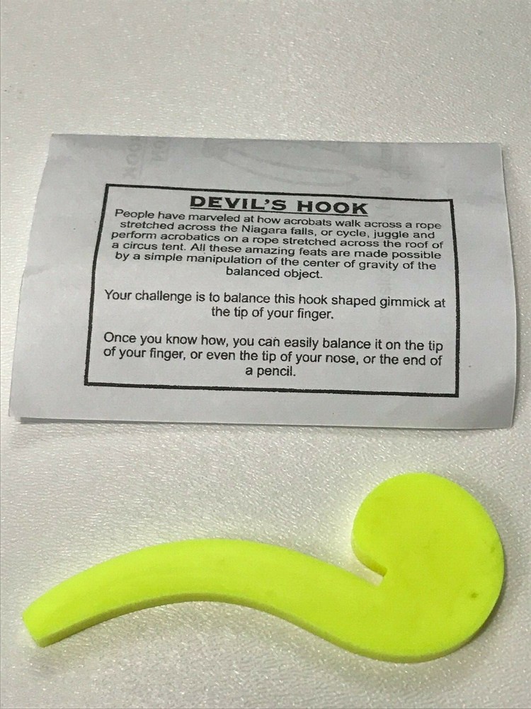 Close Up Classical Devil's Hook Balancing Magician's Hook on Finger Magic Trick