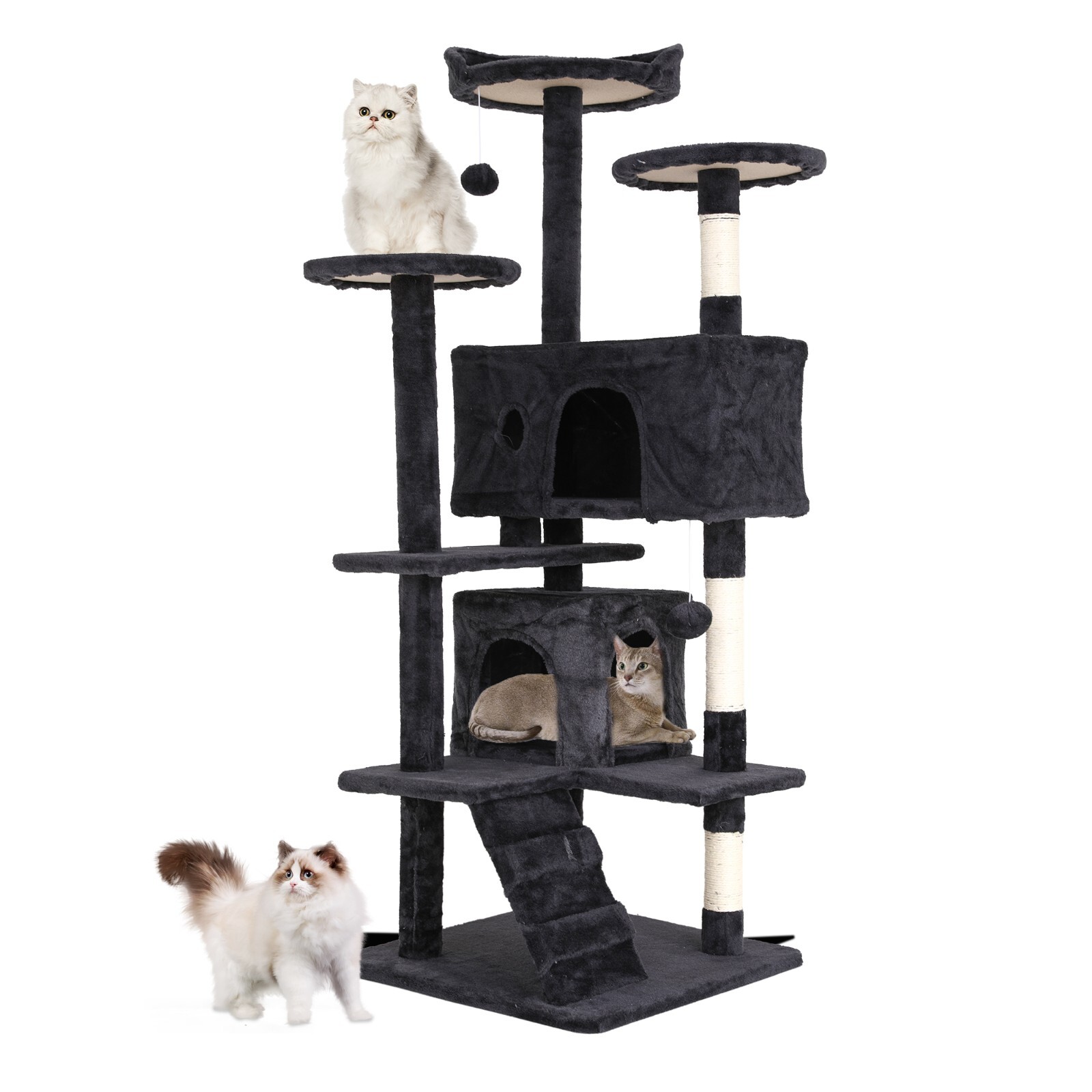 BestPet 54in Cat Tree Tower with Cat Scratching Posts Stand House Cat Condo