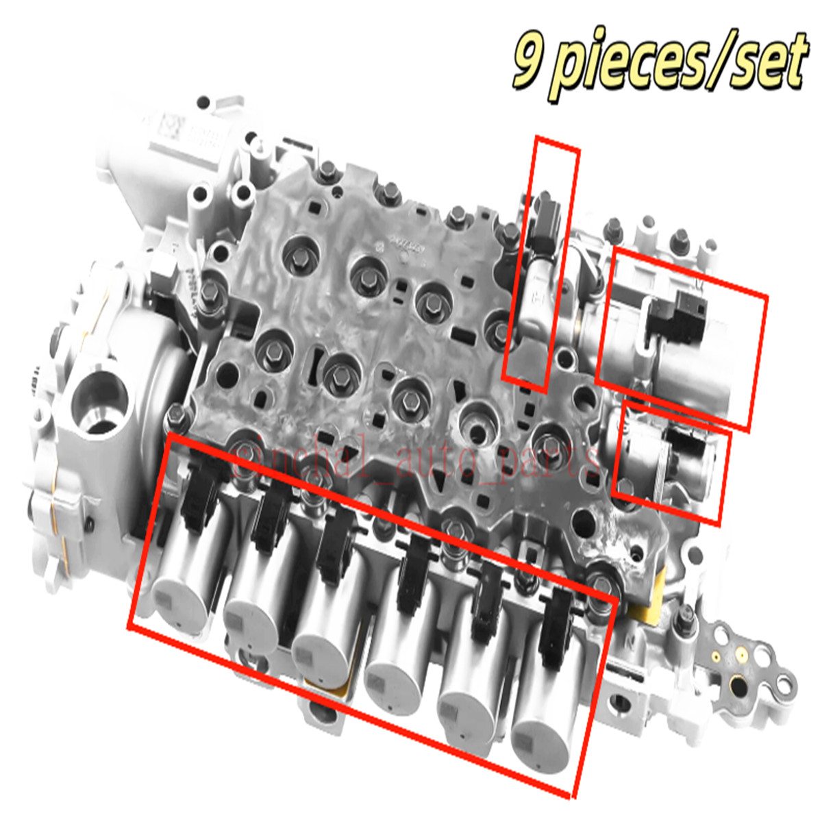 9X NEW 8L90 8L45 8L50 valve body solenoid kit ( includes all 9 solenoids needed)