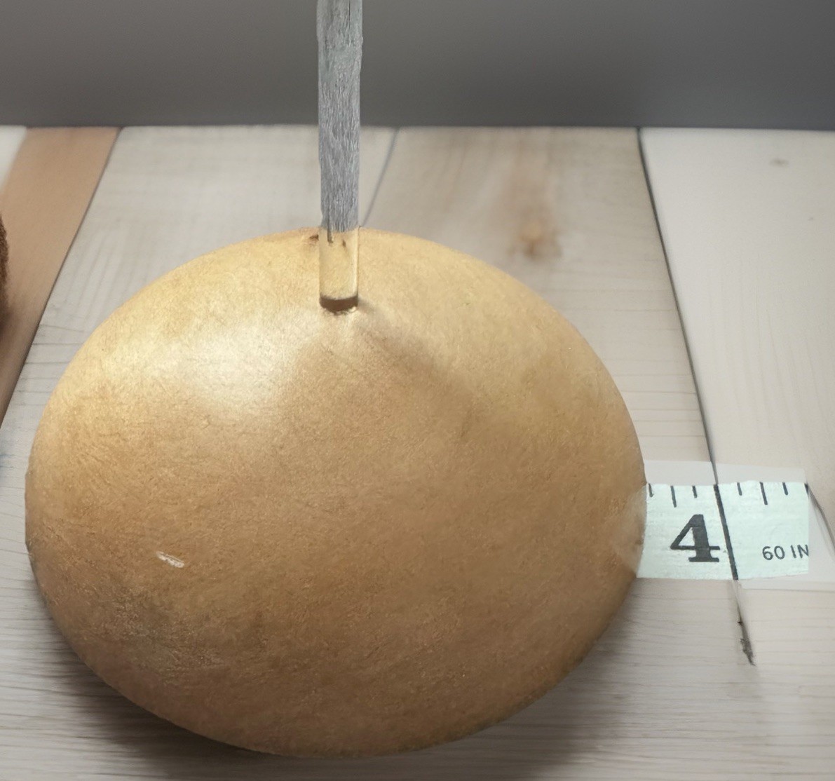 Set of 2 BINI FIRENZE 7.5" Wood Hat Sculptures & Base Glass Stand ITALY -CUTE!!