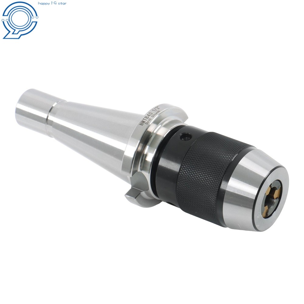 NMTB40 Drill Chuck 1/2 Keyless Operation Integral Shank 5/8-11 Pull Stud