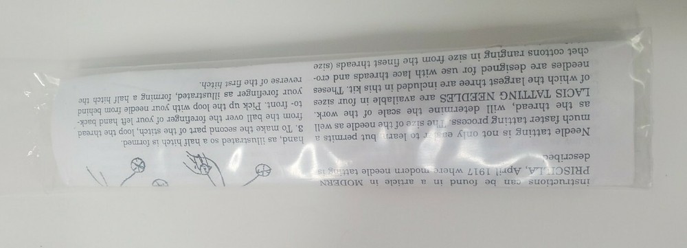 Lacis LB68 Tatting Needle Set, 3-Pack