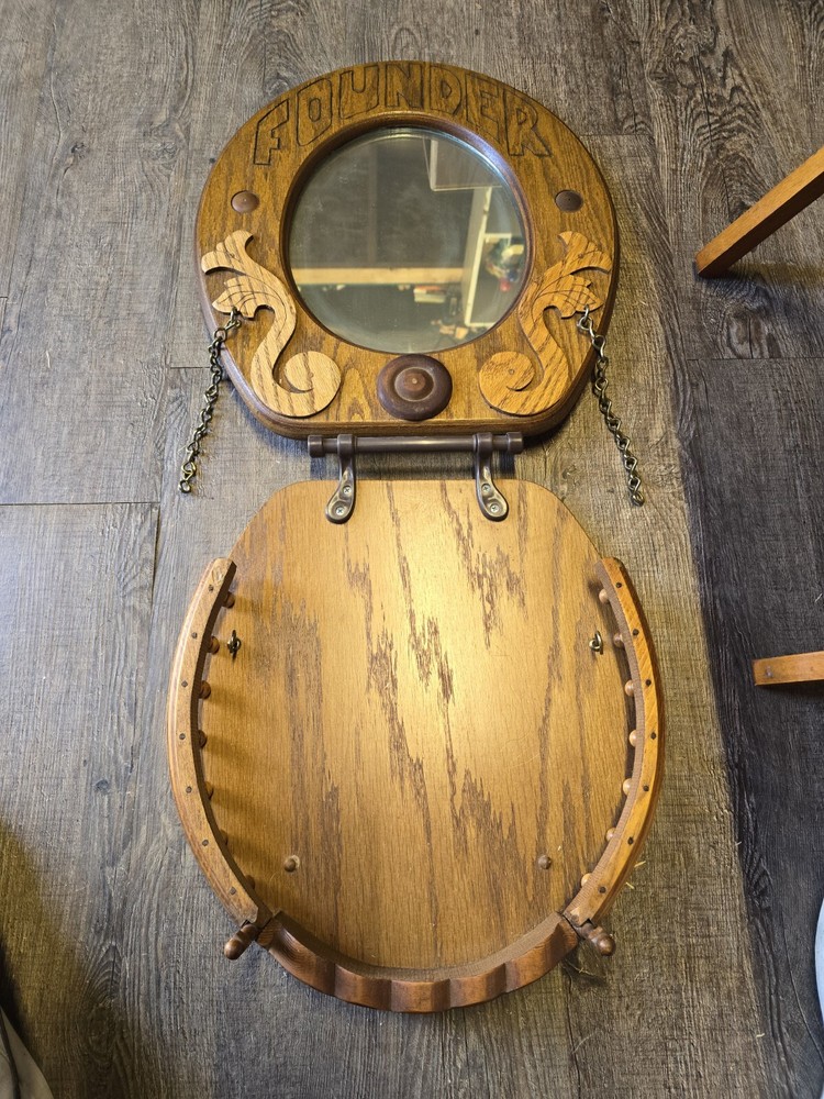 Rustic Cabin Mirror Shelf
