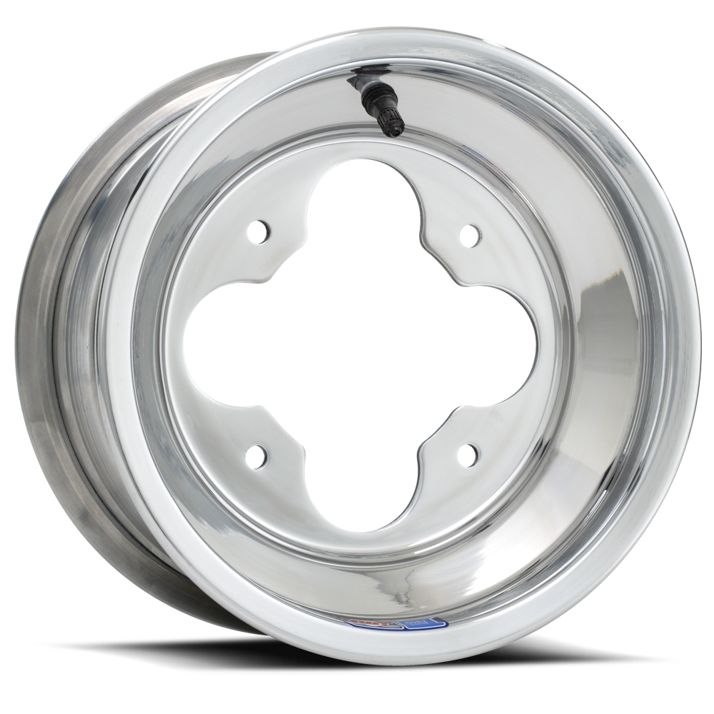 DWT POLISHED A5 10" FRONT 10" 10X10 REAR WHEELS RIMS YFZ450 BANSHEE RAPTOR 700