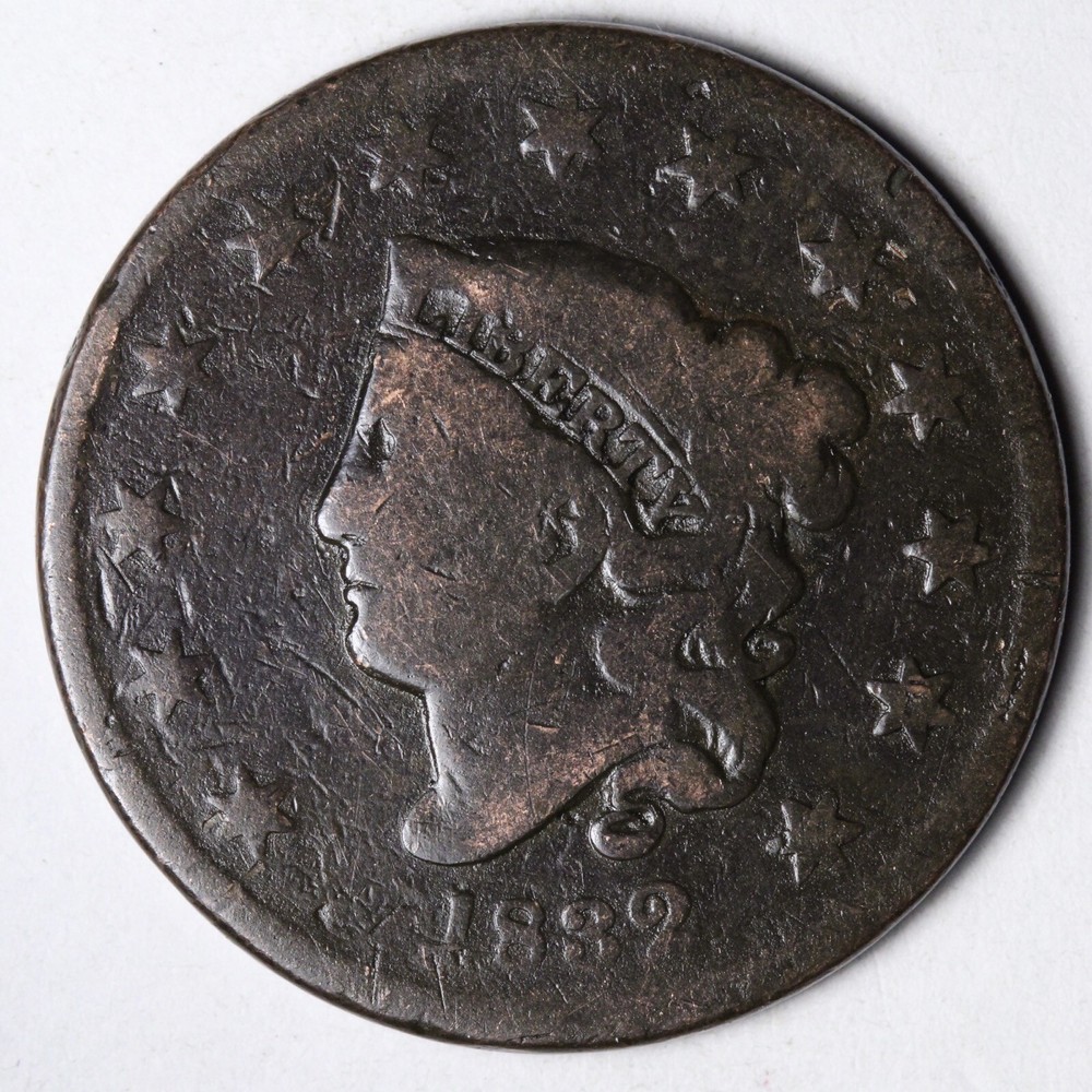 1832 Coronet Head Large Cent CHOICE VG E140 GCH