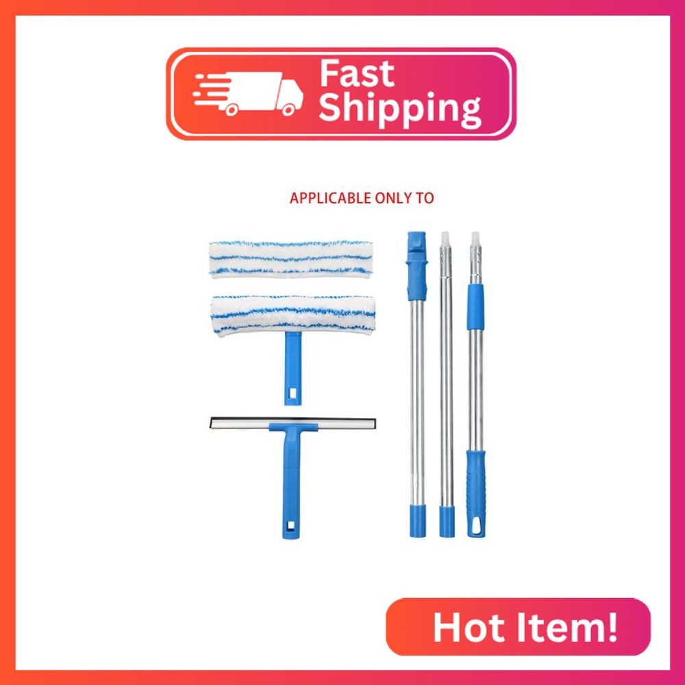 Mitclear Long Telescopic Pole for Window Cleaning Kit