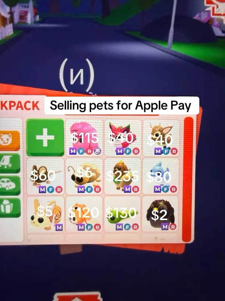 Adopt Me! Virtual Pets. selling for Apple Pay!
