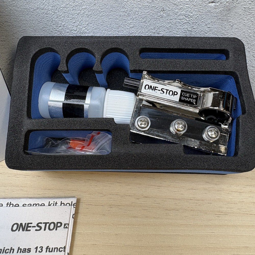 One-Stop Pool Cue Tip Shaper