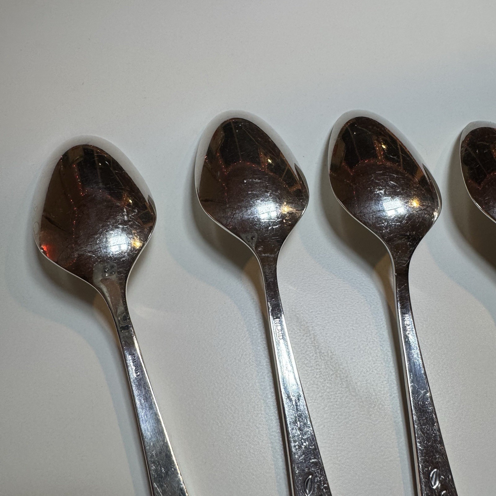 Set of 6 International Deep Silver Silverplate 1966 ~ Laurel Mist Tablespoon