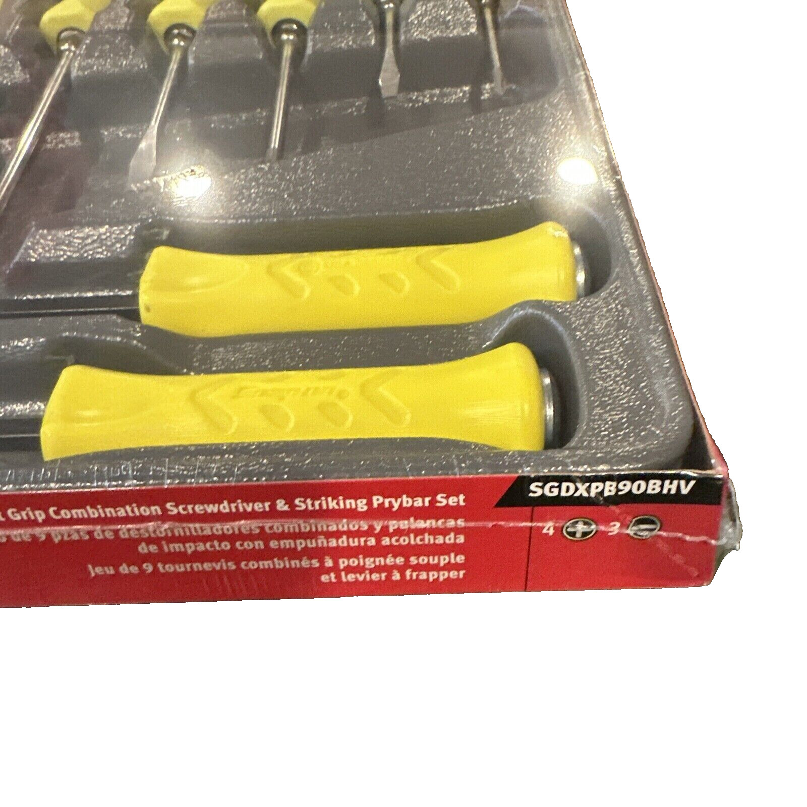 Snap-on Tools SGDXPB90B 9Pc Hi-Viz Screwdriver Prybar Set