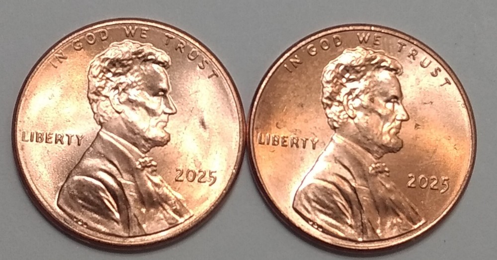 (2) 2025 Lincoln Cents