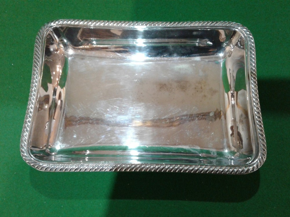 A Silver Plated Entree Dish.