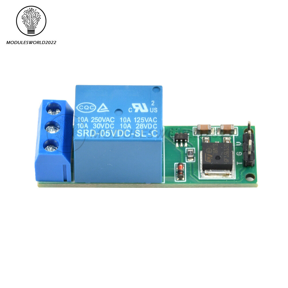10PCS 6-24V Flip-Flop Latch Relay Bistable Self-Locking Low Pulse Trigger Module