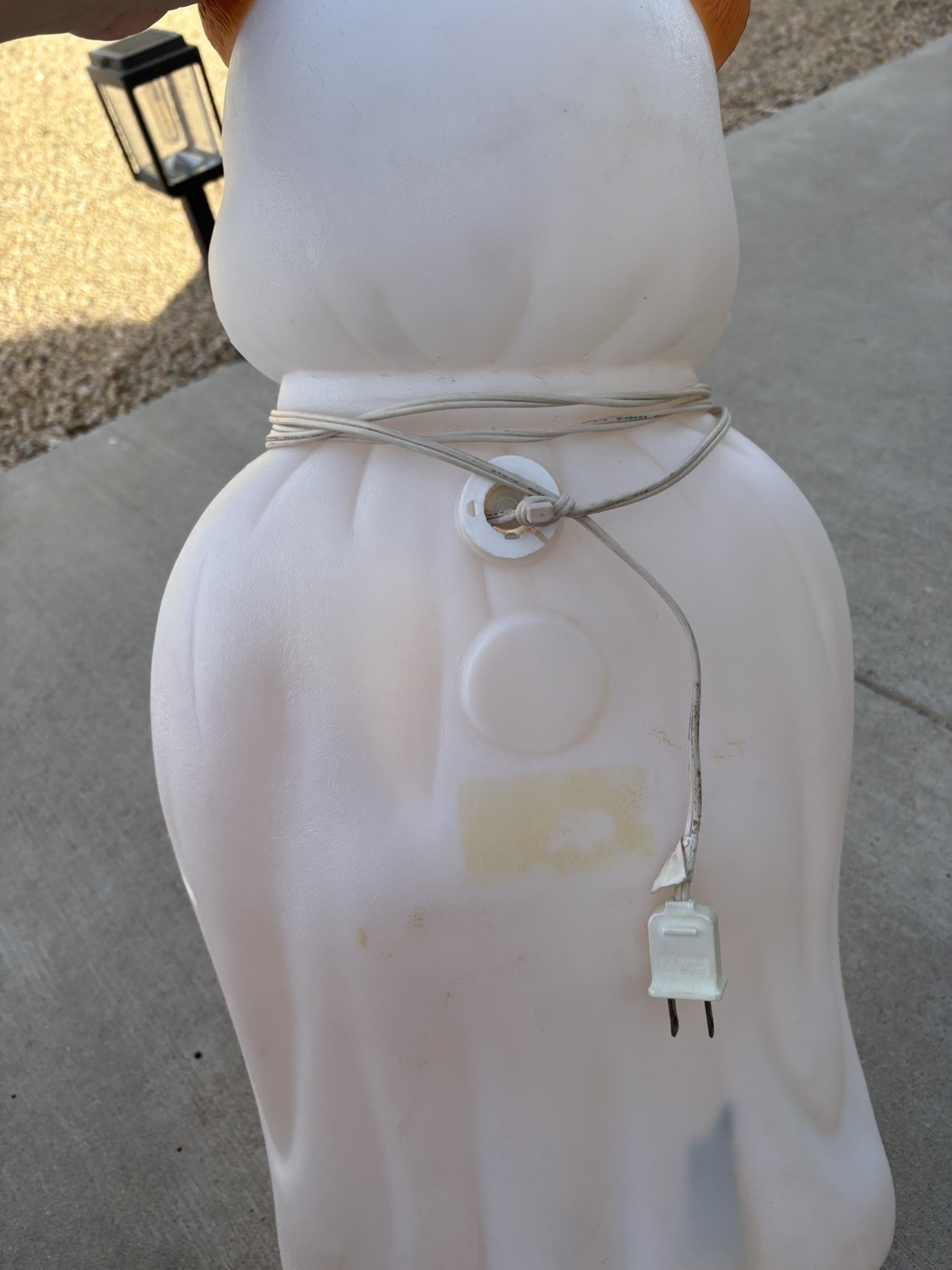 Vintage Empire Blow Mold 90's Halloween Teddy Bear Raccoon Bandit Pumpkin 24"