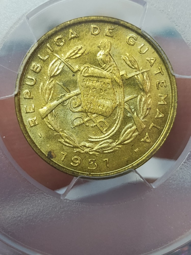 Guatemala 1951 MS64 Key Date PCGS MS64
