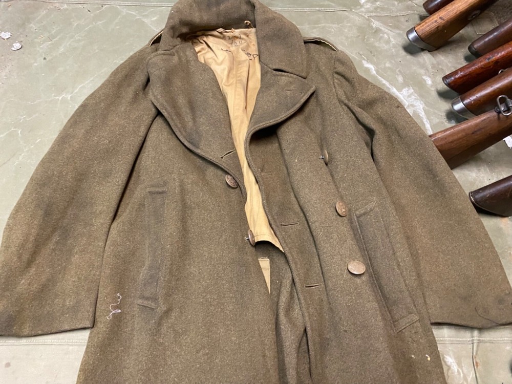 ORIGINAL WWII US ARMY WINTER M1938 GREATCOAT OVERCOAT- MEDIUM/LARGE 42R
