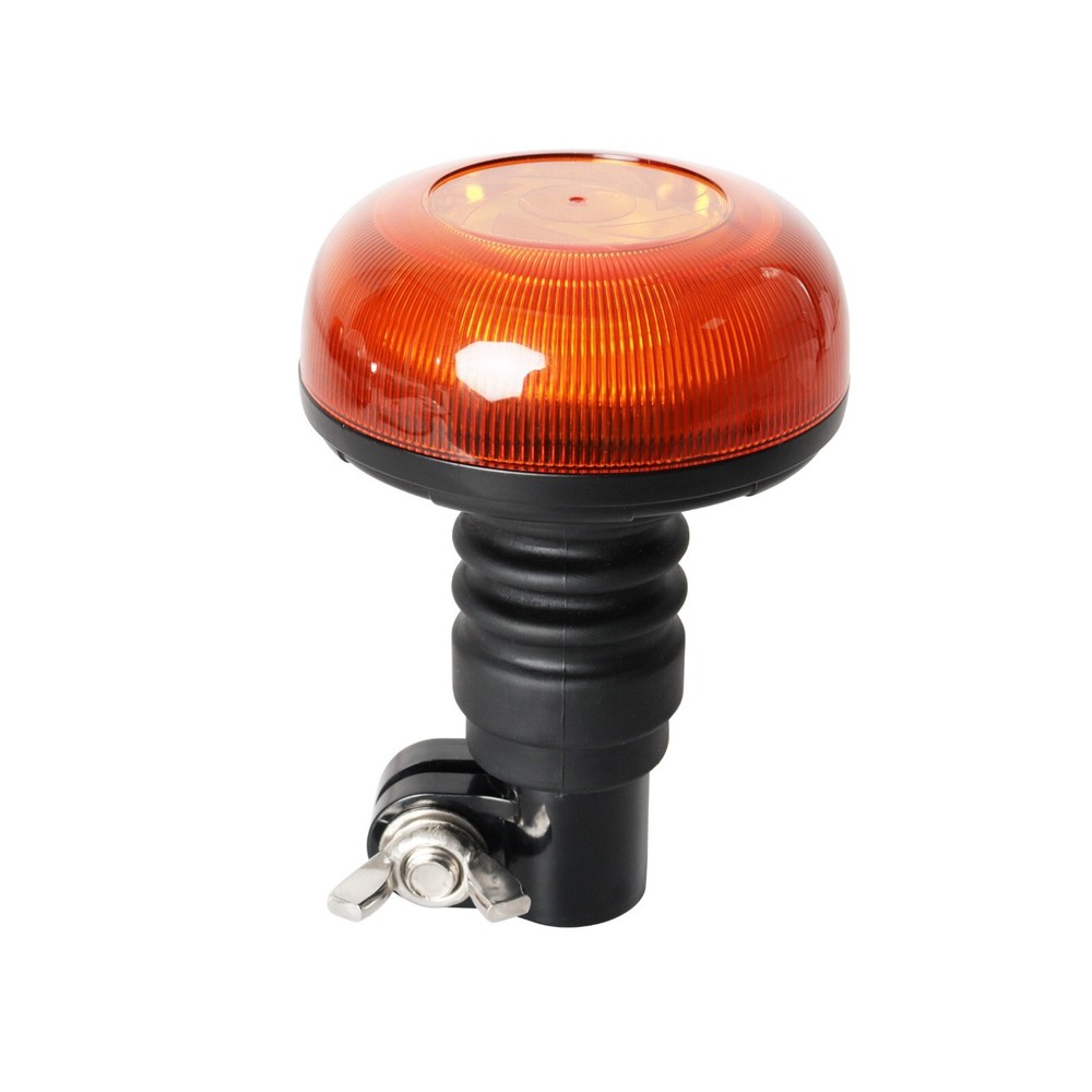 12V 24V Compact Led Beacon Flexi Din Pole Flashing Warning Strobe Light Amber
