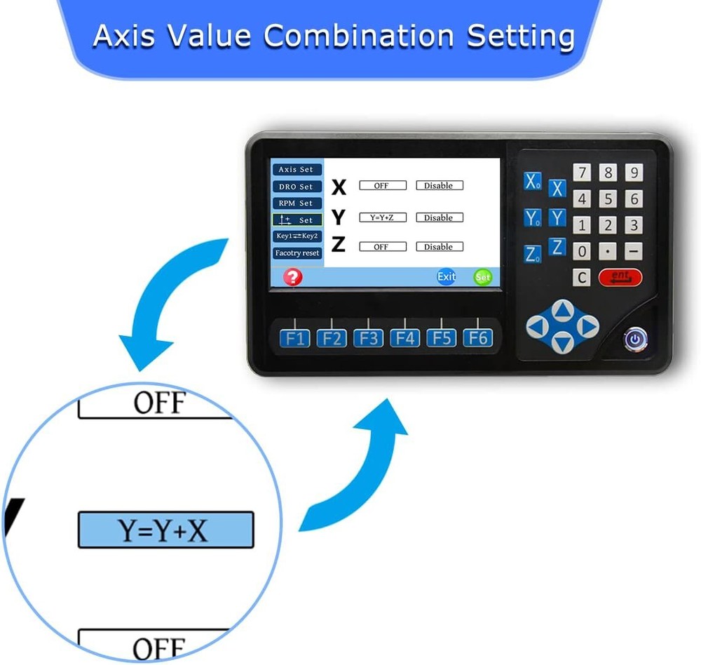 3Axis DRO Linear Scale Kit,LCD Digital Readout Display,Milling Lathe,Customized