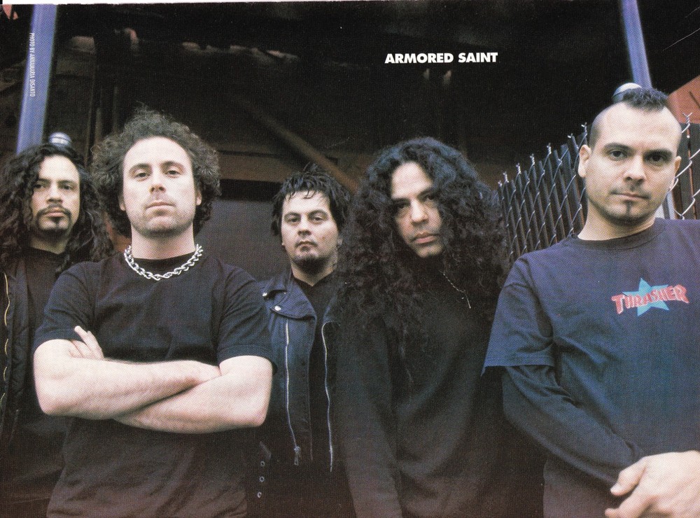 ARMORED SAINT-ORIG 2001 POSTER FULL PAGE 8X11 MAGAZINE PINUP CLIPPING-JOHN BUSH