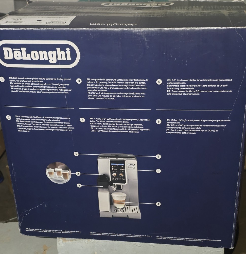 Delonghi Dinamica Plus Fully Automatic Espresso Machine - ECAM38085SB