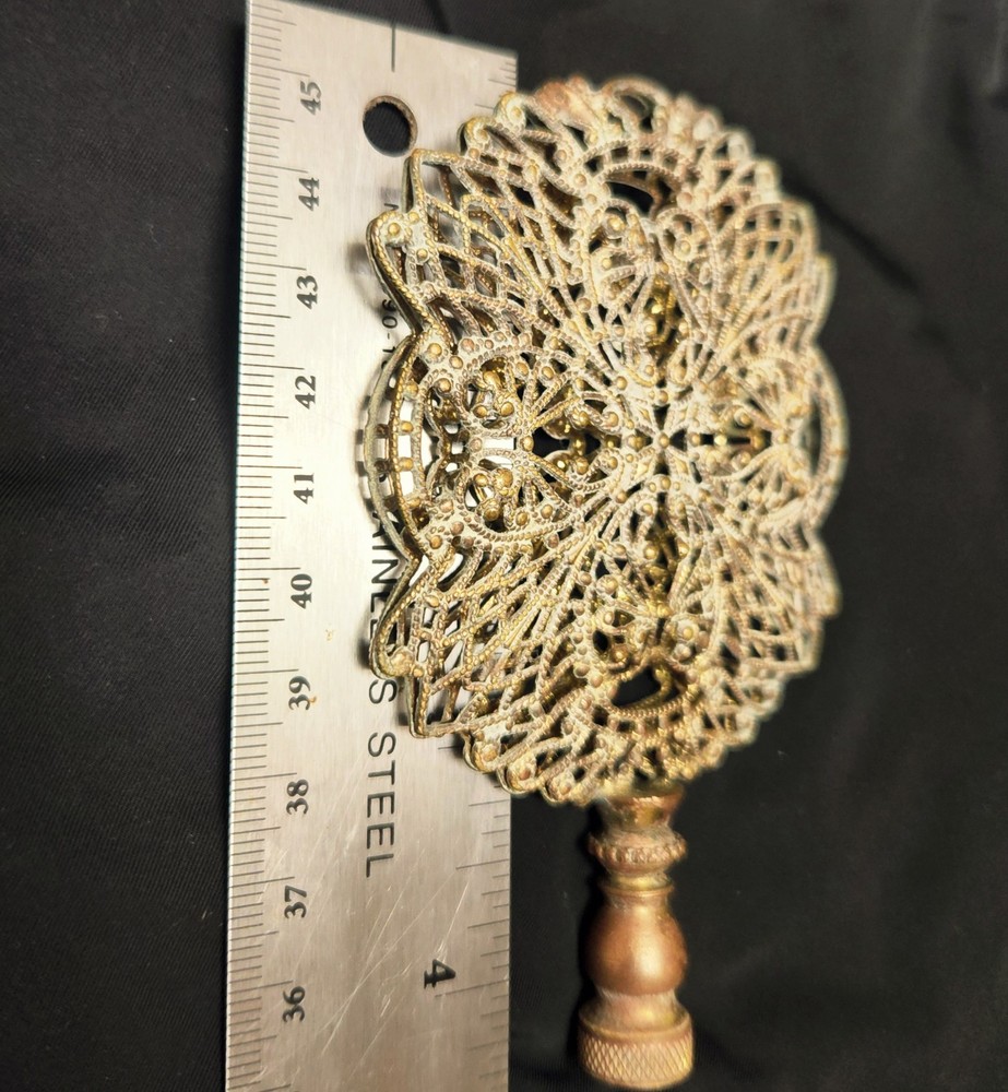 Vintage Decorative Arts Finial Beautiful Web Scrollwork Design