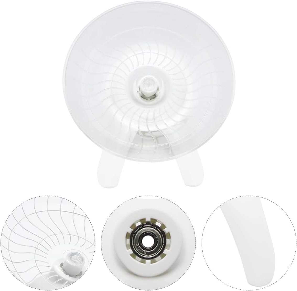 Ultra Quiet 7" Silent Hamster Exercise Wheel for Dwarf Hamsters, Gerbils, Mice