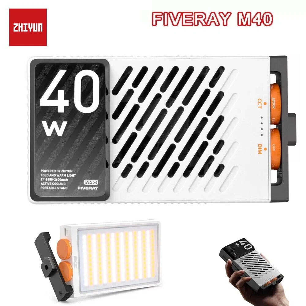 zhiyun light Fiveray M40 40W LED Handheld Pocket Video Light Photography Light