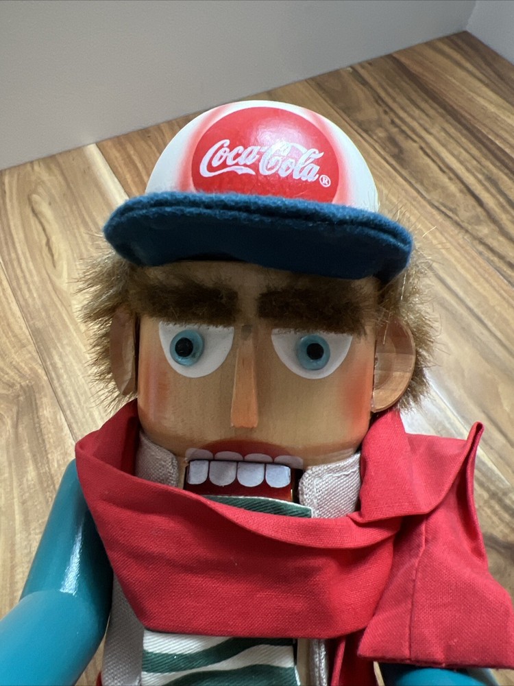 Vintage Original Steinbach Coca-Cola Collection Fan 1998 Nutcracker Missing Acc