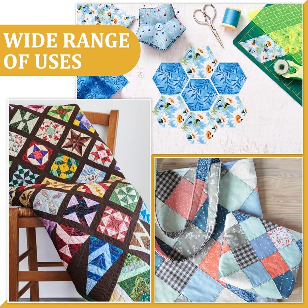 10 Sizes Hexagon Quilting Template Acrylic Sewing Machine Ruler Patchwork