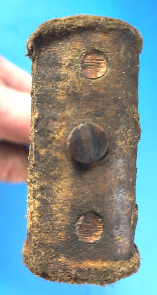 Vintage small rolled-leather mallet