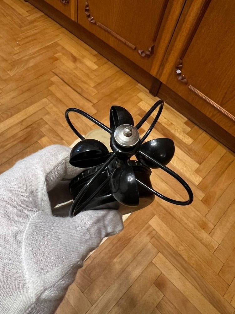 Vintage Soviet Cup Anemometer Mechanical Wind Speed Meter USSR + Docs & Case