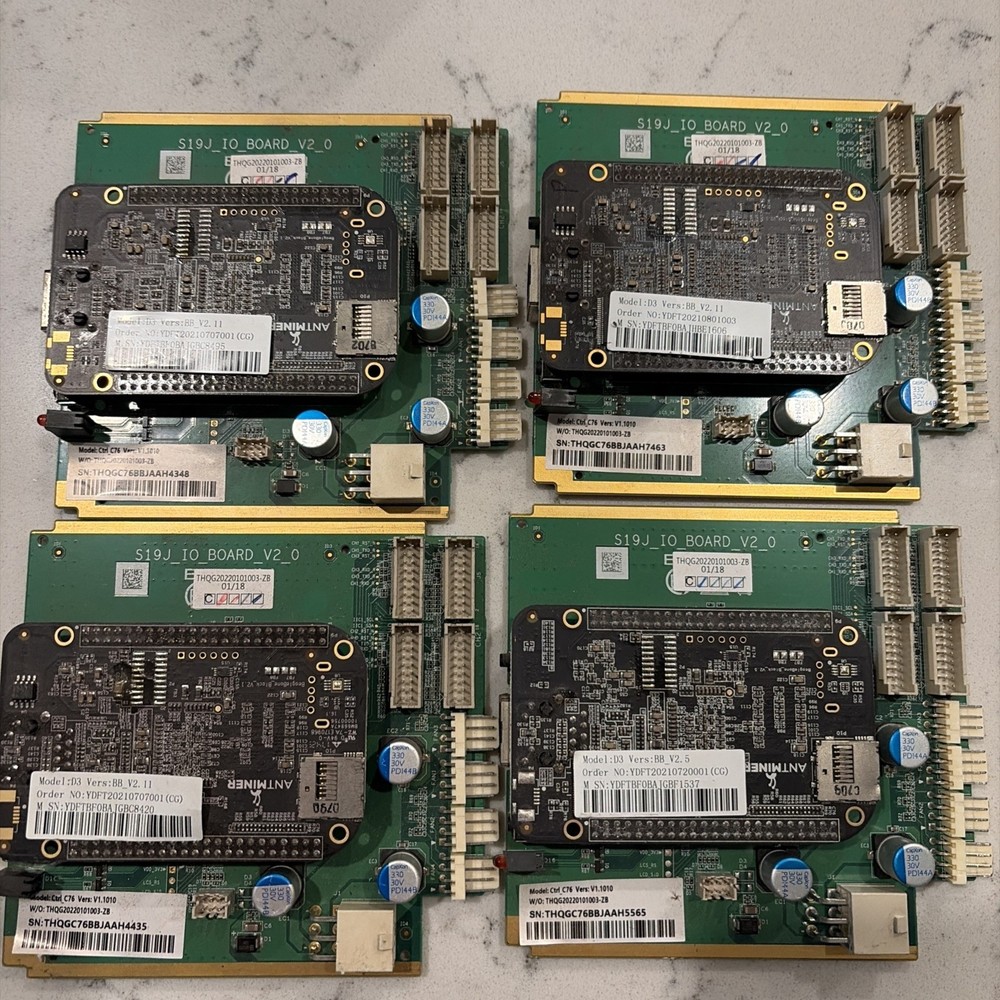 Bitmain Antminer S19J IO Board Model D3 Ctrl_76 Control Board (Hardware Only)