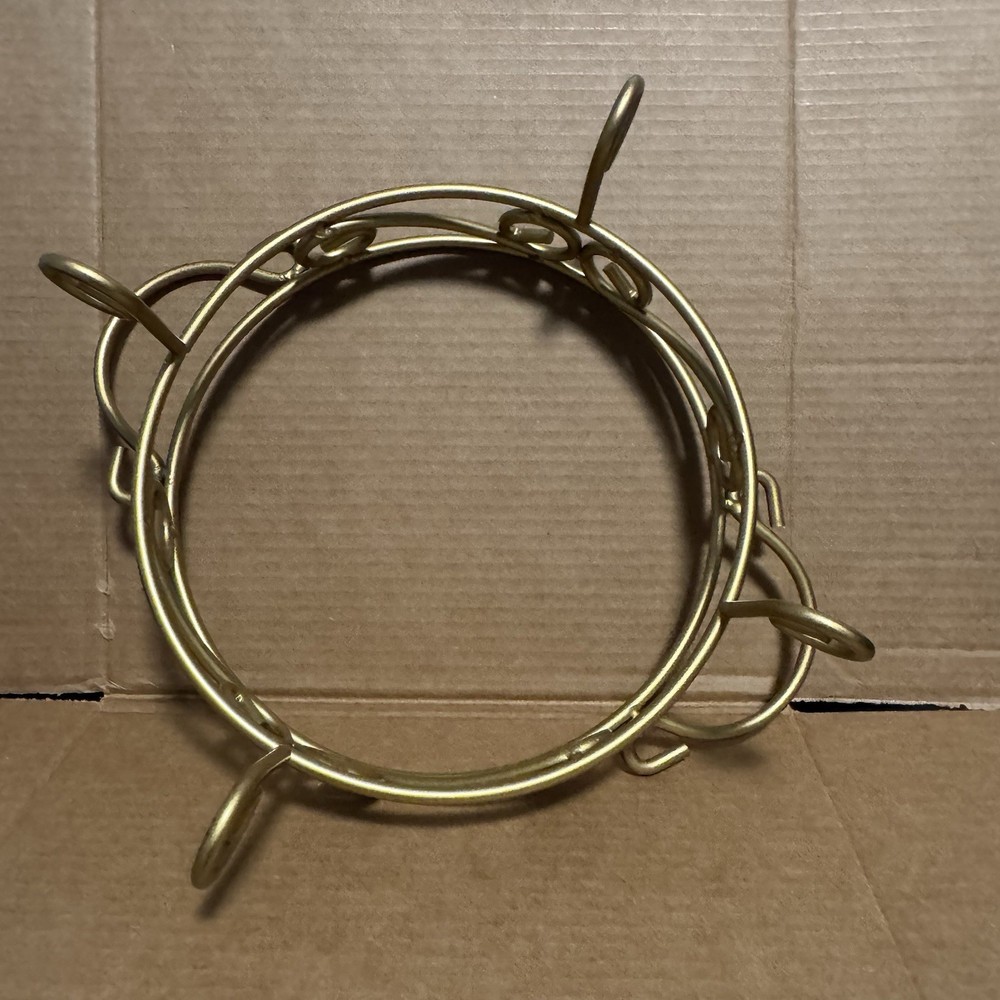 Gold Cast Metal 9" Casserole Dish Server