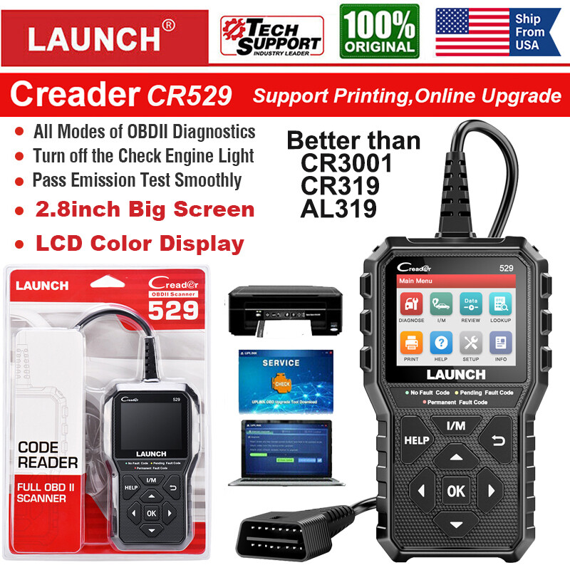 LAUNCH OBD2 Scanner Code Reader Automotive Scan Tool Engine Check Car Diagnostic