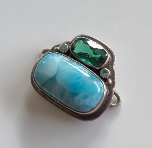 Tabra Fabulous 4-stone Large Charm for Bracelet or Anklet S Connector Charm Only