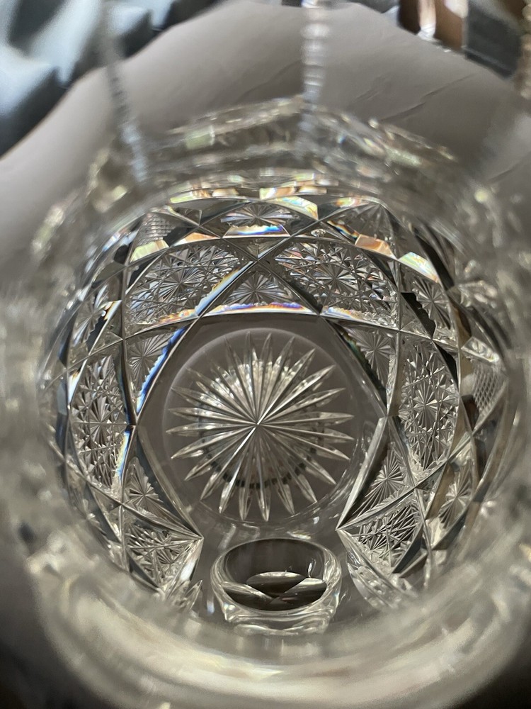 ABP Cut Glass Tall Creamer / Small Jug/ Small syrup