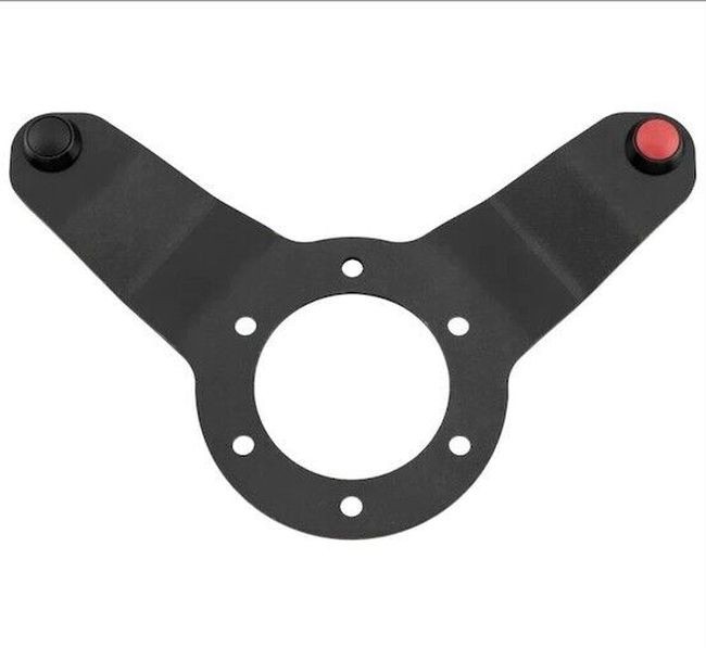DragonFire Shallow Steering Wheel Plate w/ Switches Black 522022