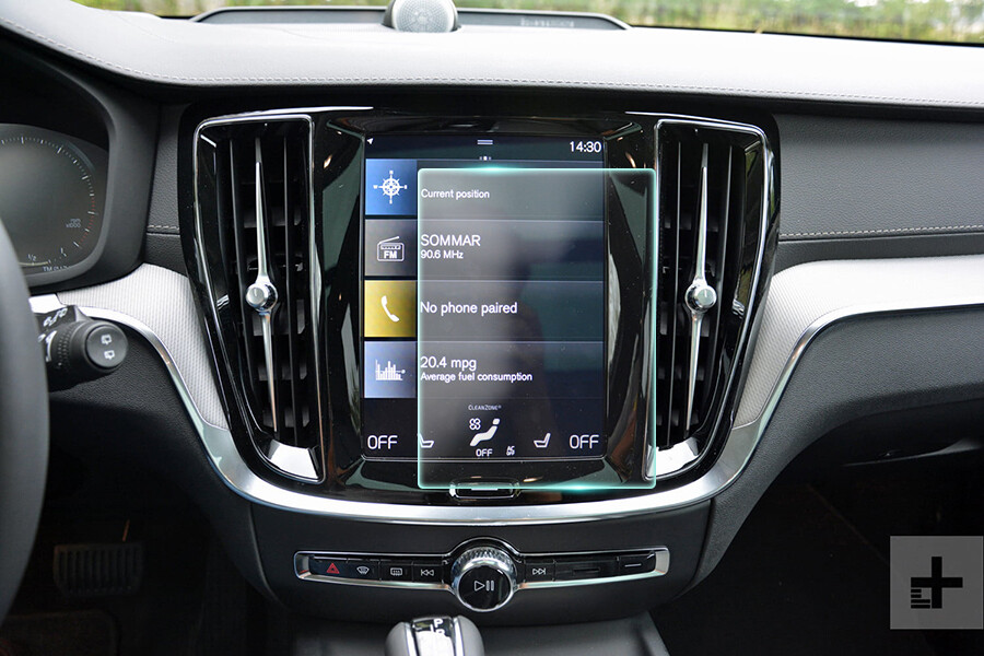 Crystal Clear Screen Protector for 2019 Volvo V60 Vehicle Navigation