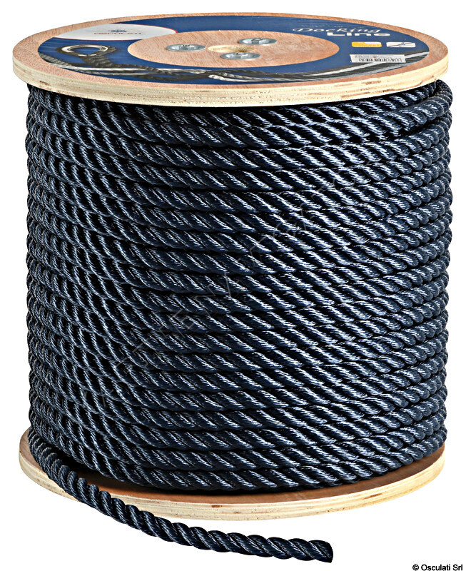 Osculati 3-strand line blue 6 mm