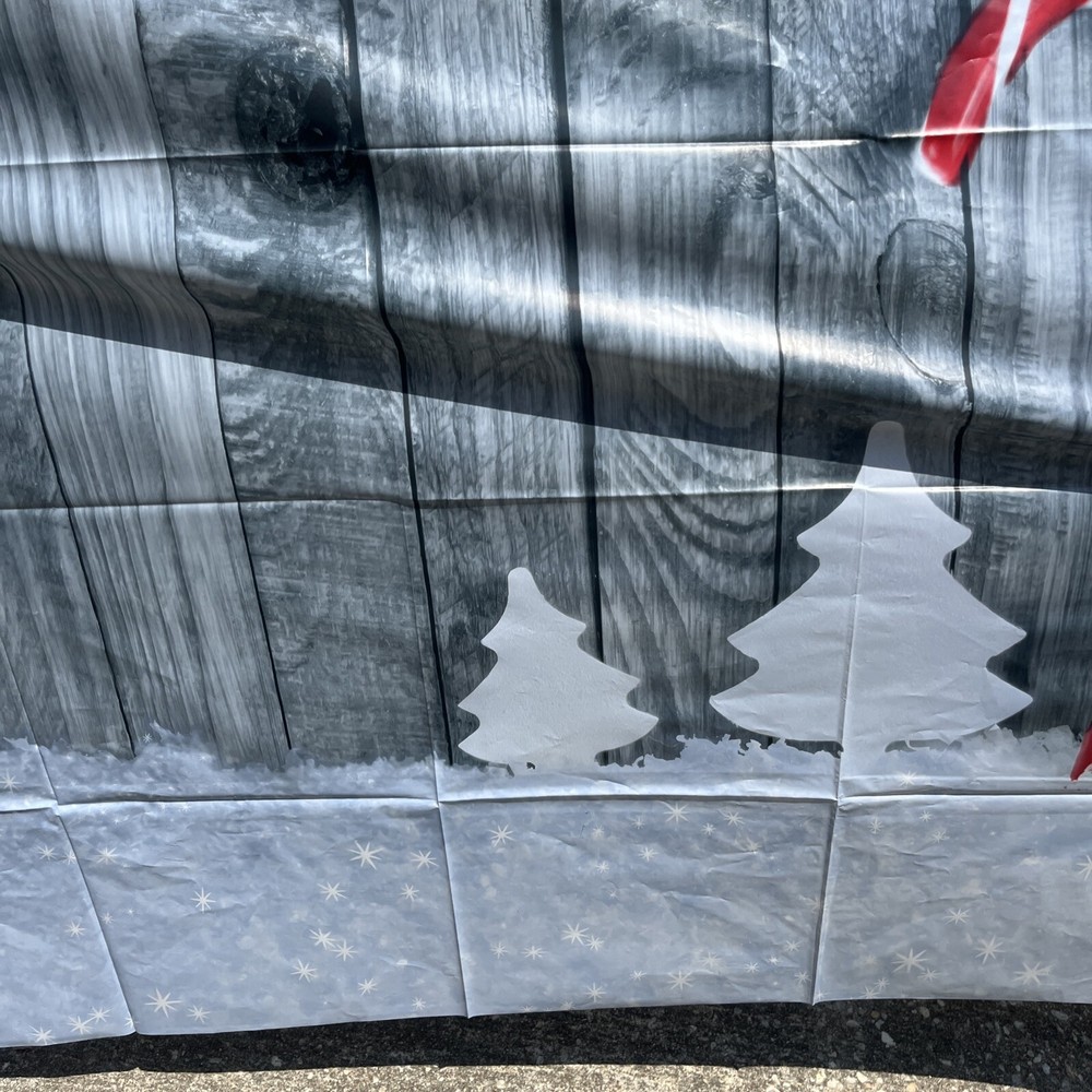 6x6 Plastic Christmas Backdrop