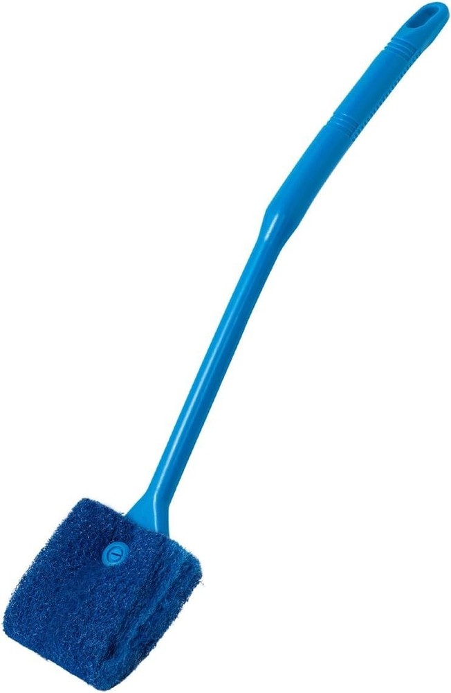 Aquarium Algae Scraper Double Sided Sponge Brush Cleaner Long Handle Fish Tan...