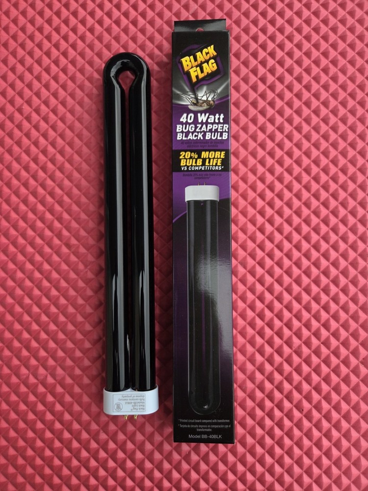 Black Flag 40 Watt Electronic Bug Zapper Insect Killer Replacement Bulb, Black