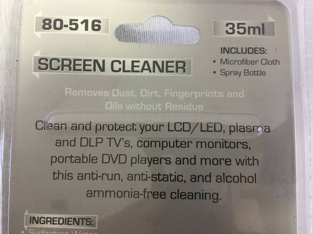 Calrad 80516 35ml Screen Cleaner with MicroFiber Cloth