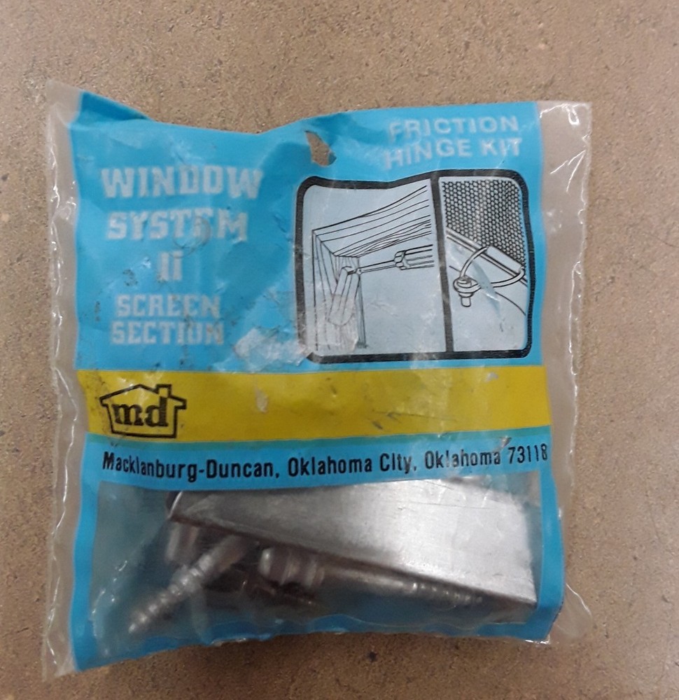 MD WINDOW SYSTEM 2 FRICTION HINGE KIT - SCREEN SECTION