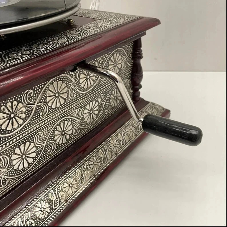 Antique HMV Gramophone Fully Functional working Phonograph, win-up record player