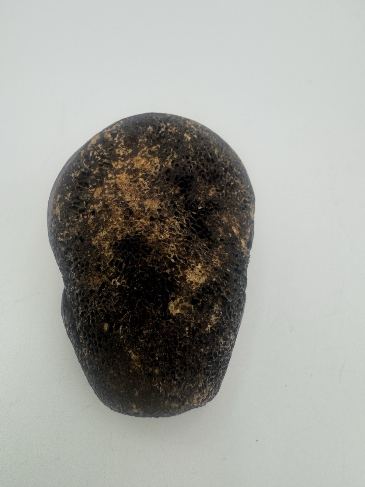 Oddity Hand Carved Tibetan Style Skull Bead Pendant Amulet Charm 2.5”