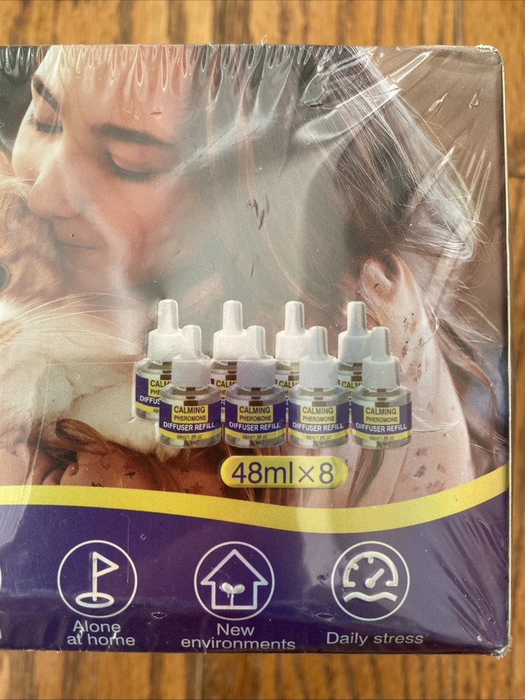 Cat Pheromone Calming Diffuser Refills- 48 ml X 8 - Natural Ingredients